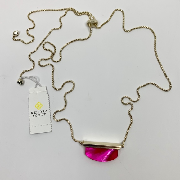 KENDRA SCOTT DEAN MAGENTA NECKLACE - Picture 6 of 6